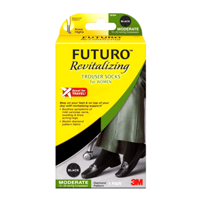 Futuro Trouser Socks For Women Medium Black(71042)