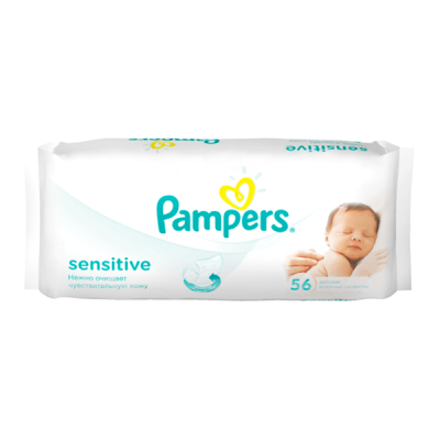 Pampers Sensitive Wipes 56Piece