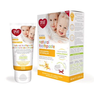Splat Natural Toothpaste Vanilla 0-3yr 40ml