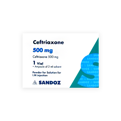Ceftriaxone 500mg 1 Vial (Normon)
