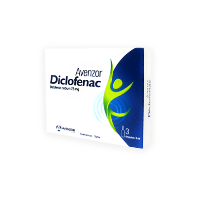 Diclofenac Avenzor 75mg 3 Ampoule