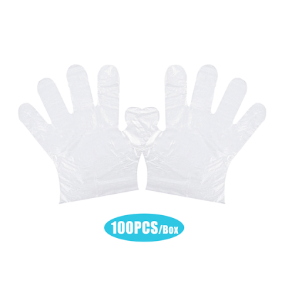 Disposable Transparent Gloves 100Piece (Aram)