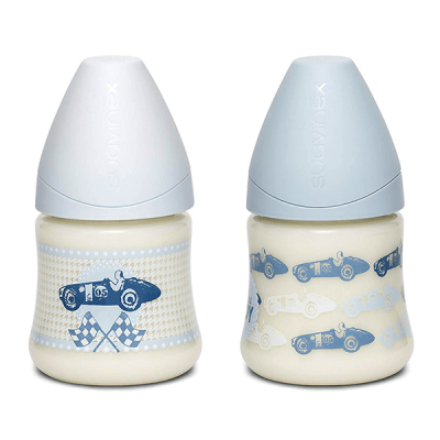 Suavinex (127) Bibrone Silicone Blue 150ml(0-6 mo)