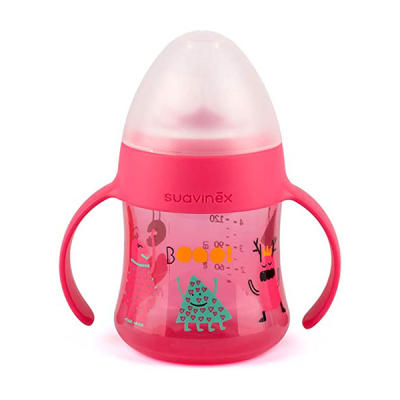 Suavinex (27)PremiumBibrone Silicone Pink 4+m360ml