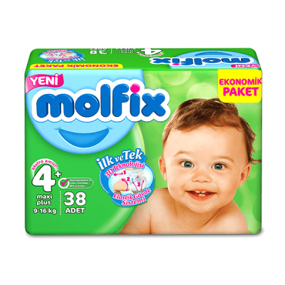 Molfix#4+ (9-16Kg)Large34Piece