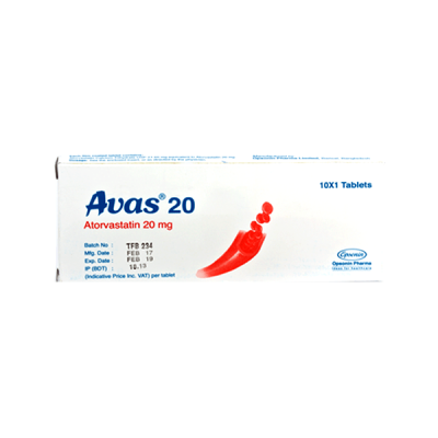 Avas 20mg 30 Tablet