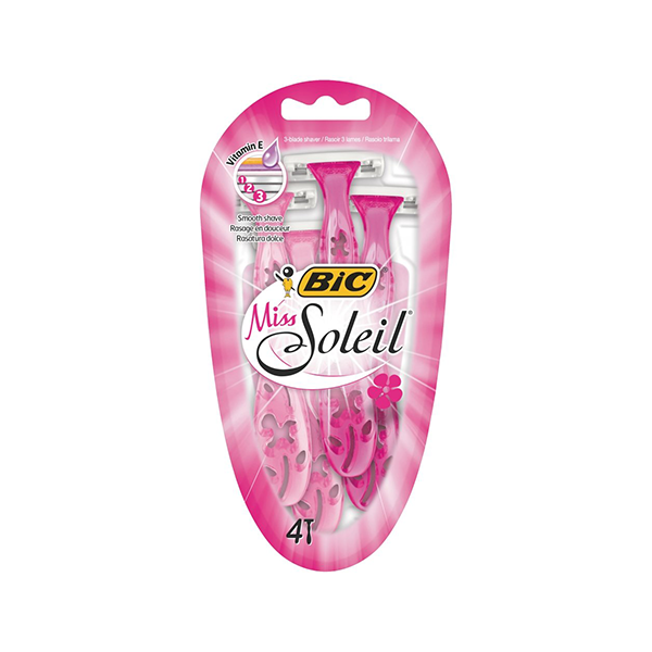Bic Miss Soleil 3Blade Shaver 4 Piece