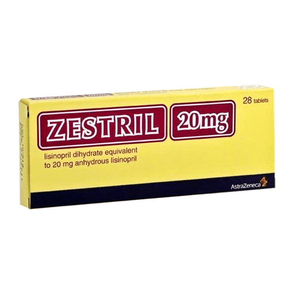 Zestril 20mg 28 Tablet