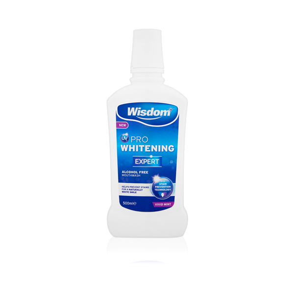Wisdom Pro Whitening UV Mouthwash 500ml