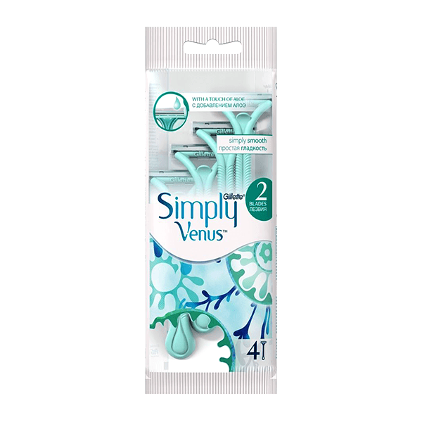Gillette Simply Venus 2Blades 4Piece