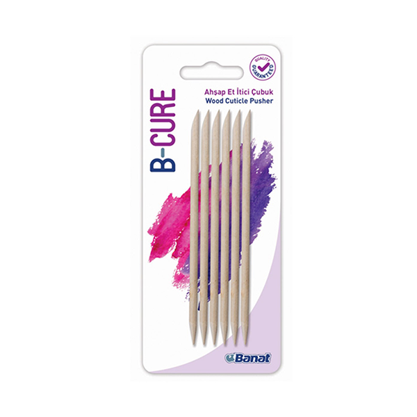 Banat B-Cure Wood Cuticule Pusher