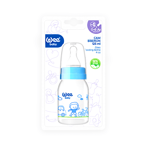 Wee Baby Glass Feeding Biberone 0-6 mo 125ml