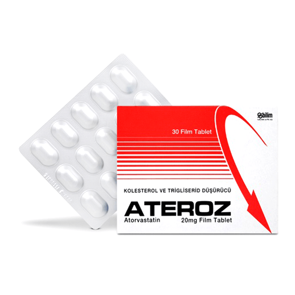 Ateroz 20mg 30 Tablet