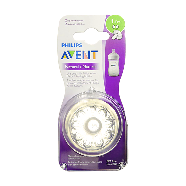 Avent (Scf42/27)Natural Silicone 1+ mo